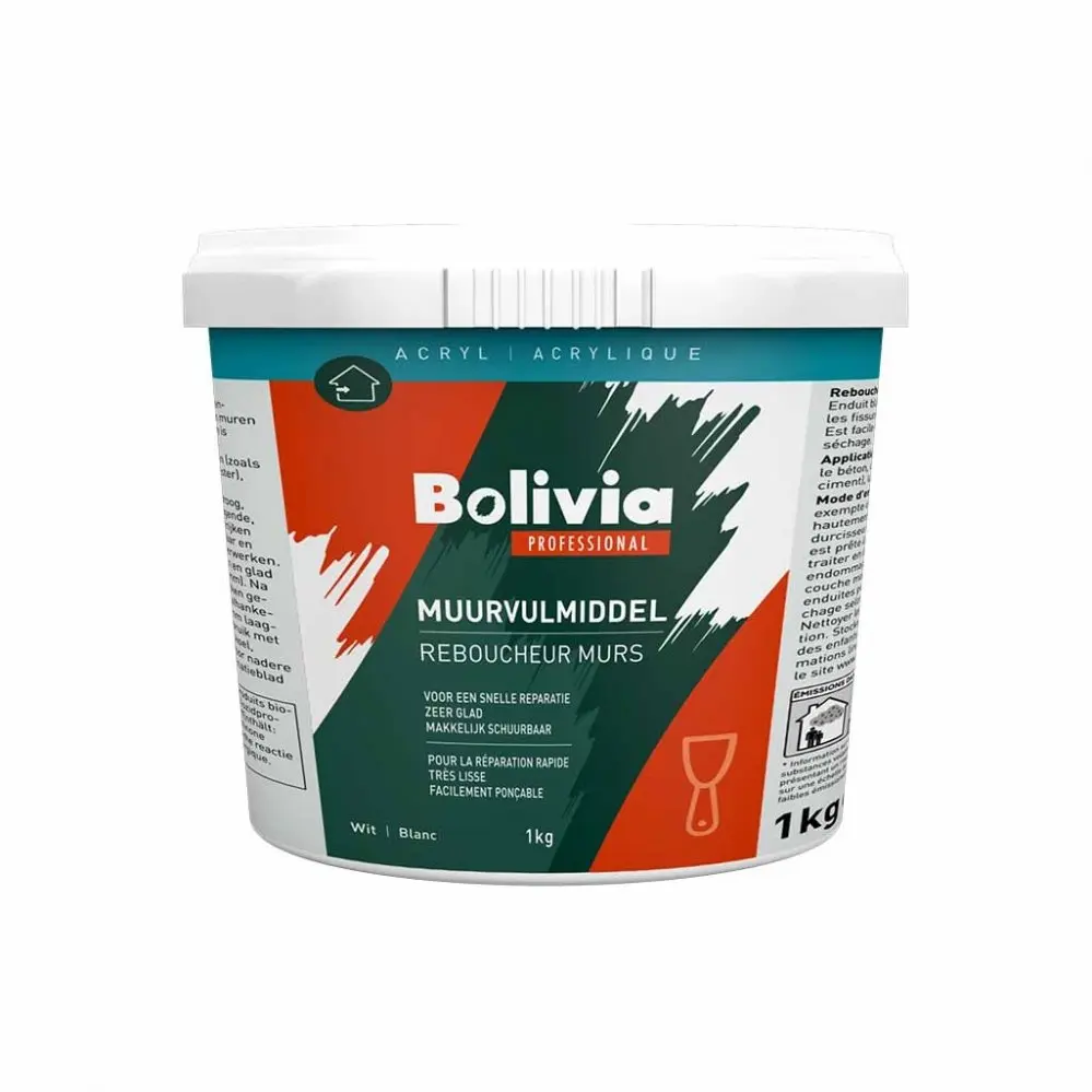 Plamuur en vulmiddel - Bolivia-Muurvulmiddel-1-kg