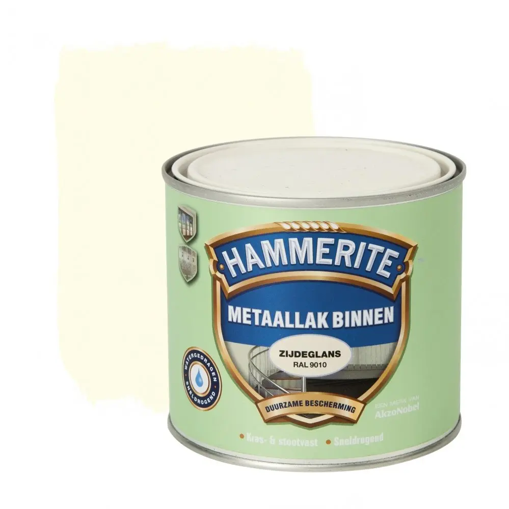 Kunststof & metaal verf - Hammerite%20Metaallak%20Binnen%20Ral%209010