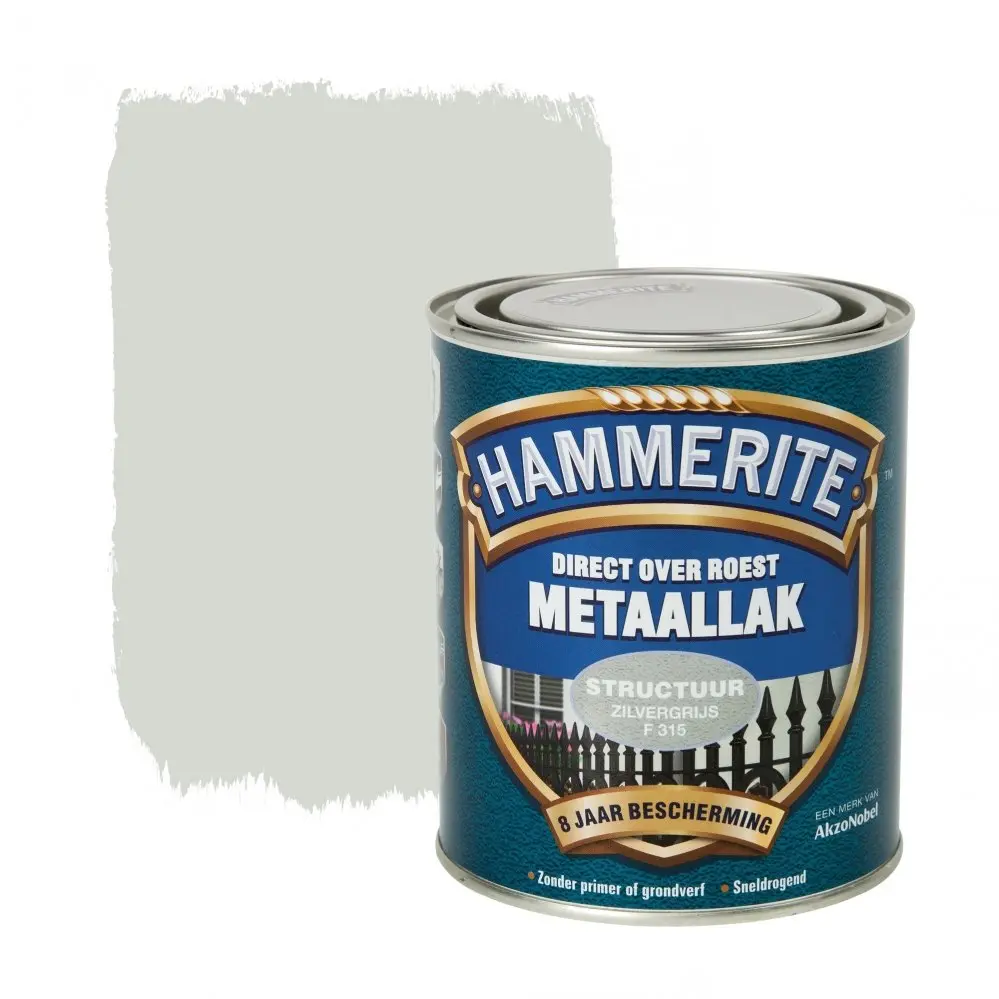 Kunststof & metaal verf - hammerite%20metaallak%20structuur%20zilvergrijs
