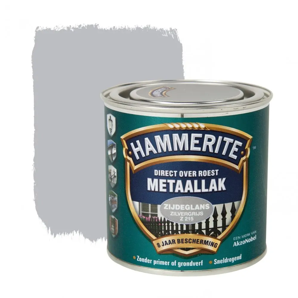 Kunststof & metaal verf - hammerite%20metaallak%20zijdeglans%20zilvergrijs