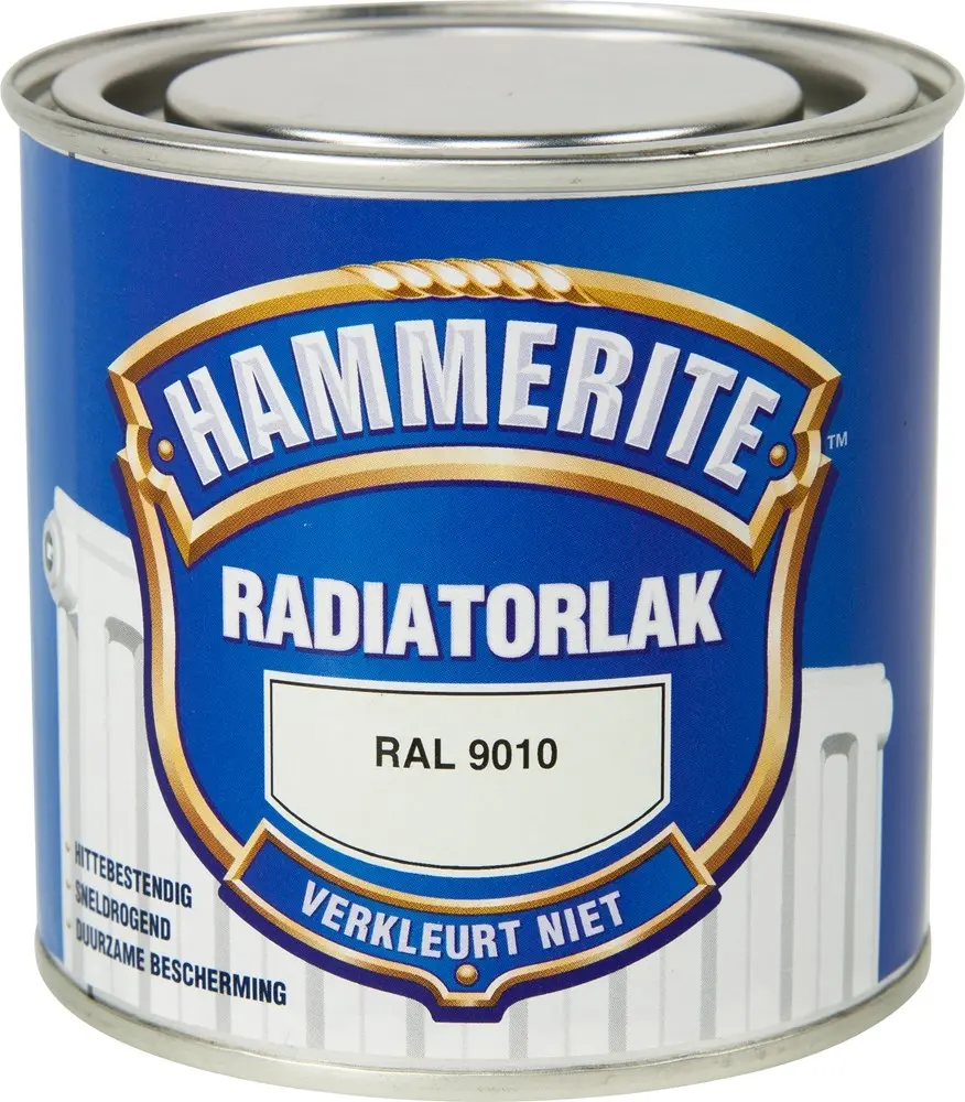Aflak voor kunststof en metaal - hammerite%20radiatorlak%20ral%209010