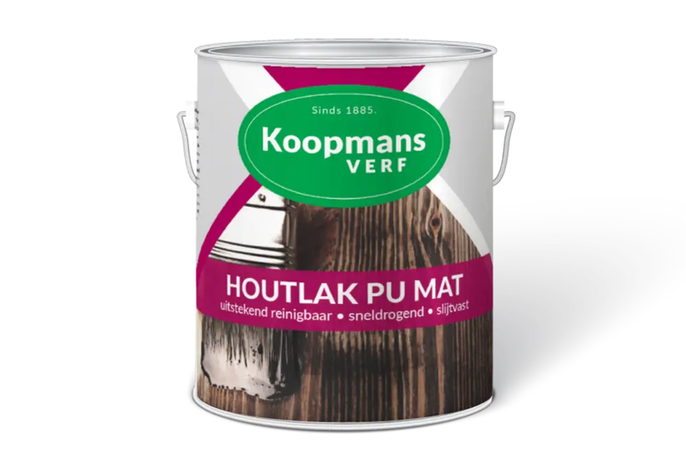 Transparante beits - Houtlak-PU-Mat-Koopmans-Verf-verfcompleet.nl
