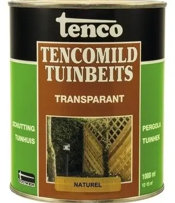 Transparante beits - tenco-tencomild-tuinbeits-transparant-1ltr-verfcompleet.nl