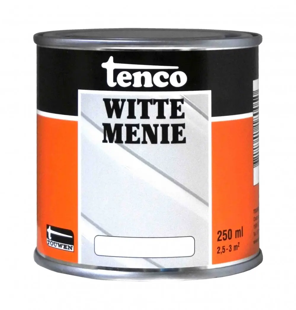 Kunststof & metaal verf - tenco-witte-menie-0,25ltr-verfcompleet.nl