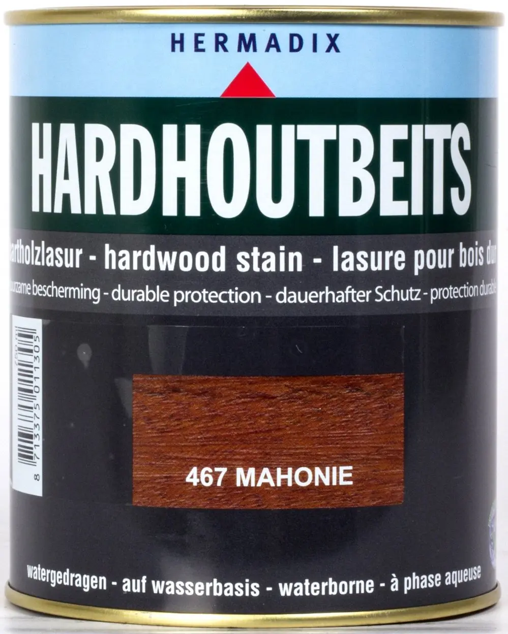 Transparante beits - hermadix-hardhoutbeits-467-mahonie-0,75l-verfcompleet