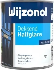 Wijzonol systeemverf - wijzonol-dekkend-halfglans-750ml-verfcompleet.nl