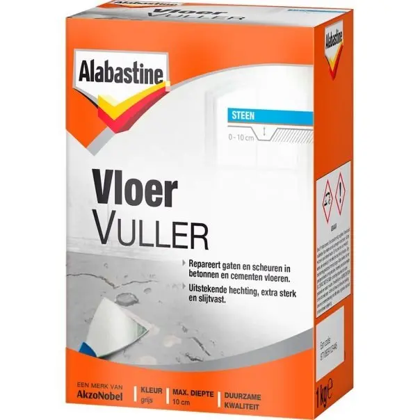 Plamuur en vulmiddel - Alabastine-vloervuller-verfcompleet.nl