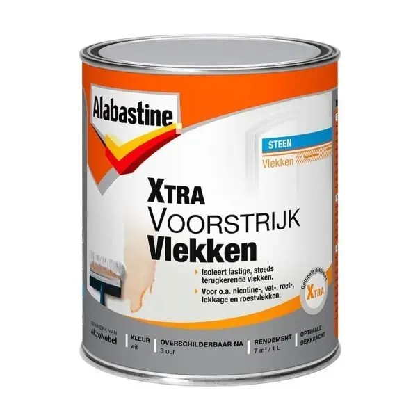 Voorstrijkmiddel - alabastine-Xtra-Voorstrijk-Vlekken-1L-verfcompleet.nl