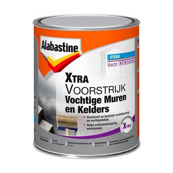 Alabastine - alabastine-Xtra-Voorstrijk-Vochtige-Muren-en-Kelders-1L-verfcompleet.nl