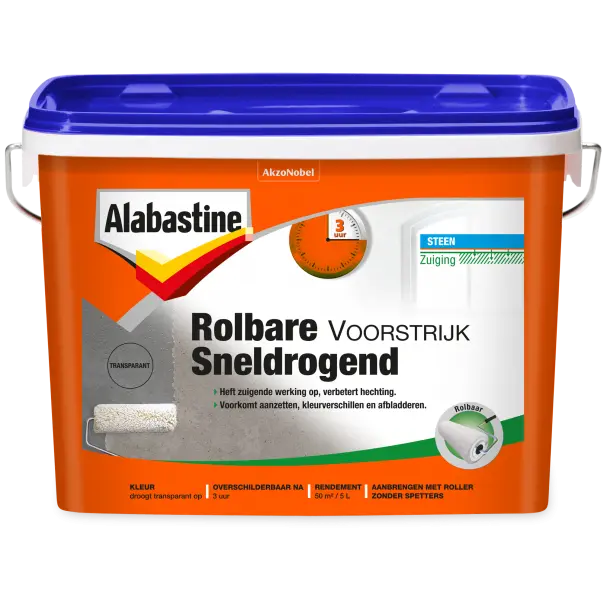 Voorstrijkmiddel - alabastine-rolbare-voorstrijk-sneldrogend-transparant