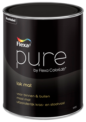 Matte verf voor hout binnen (waterbasis) - Flexa-Pure-Lak-Mat