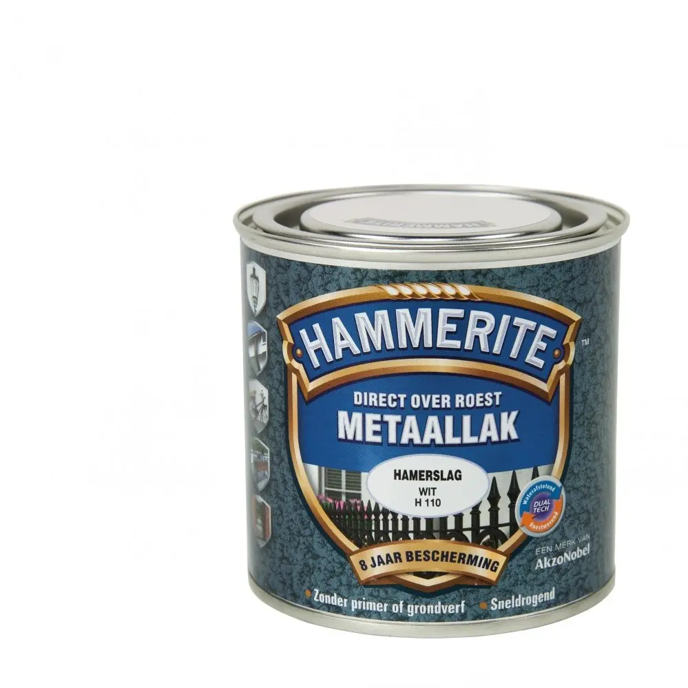 Kunststof & metaal verf - Hammerite%20Metaallak%20Hamerslag%20wit