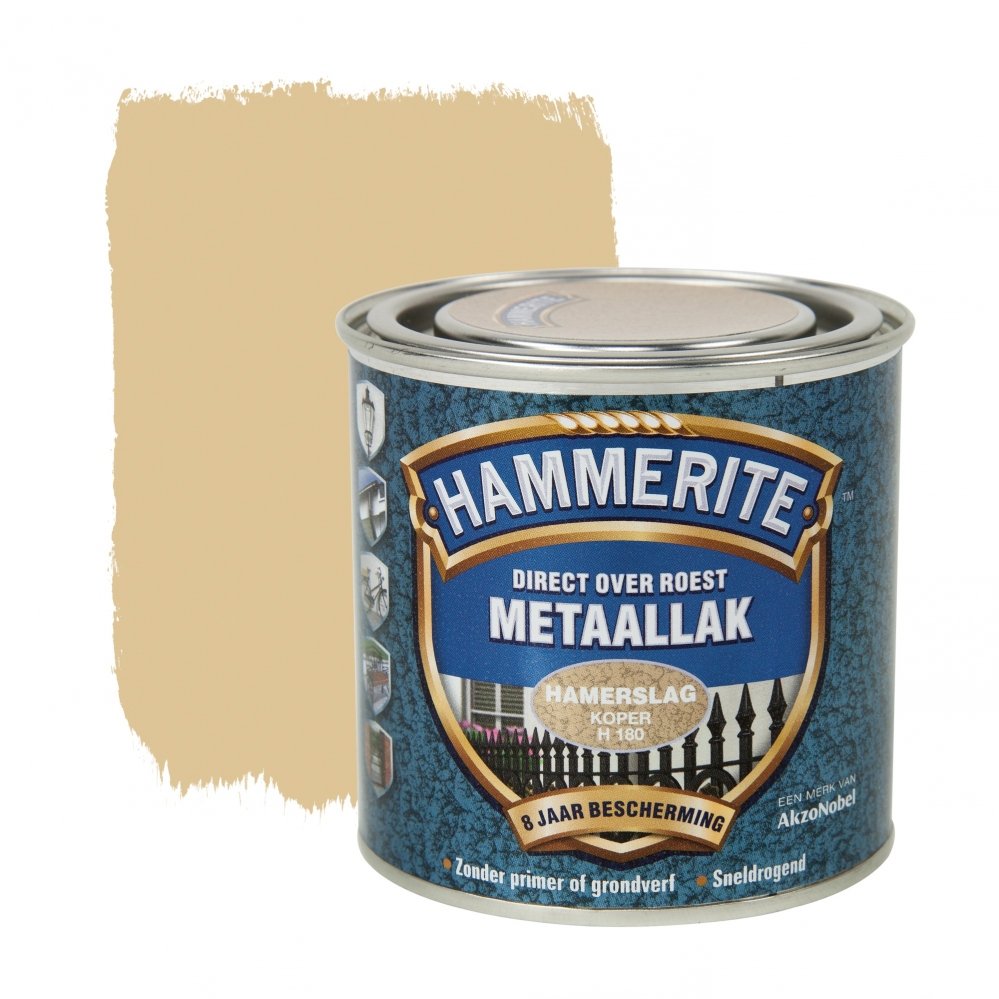 Aflak voor kunststof en metaal - Hammerite%20metaallak%20hamerslag%20koper