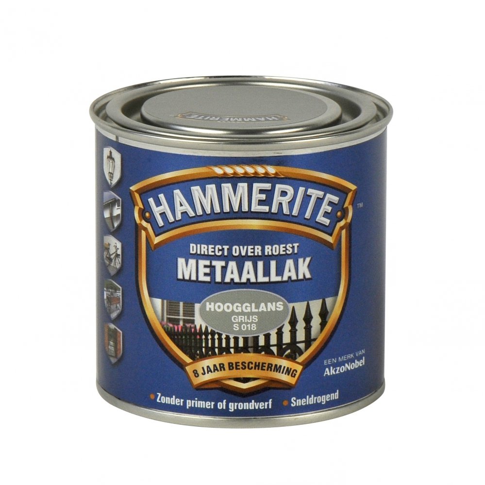 Hammerite - hammerite%20metaallak%20hoogglans%20grijs%202