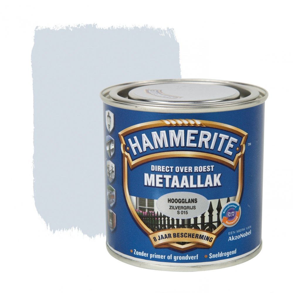 Hammerite - hammerite%20metaallak%20hoogglans%20zilvergrijs