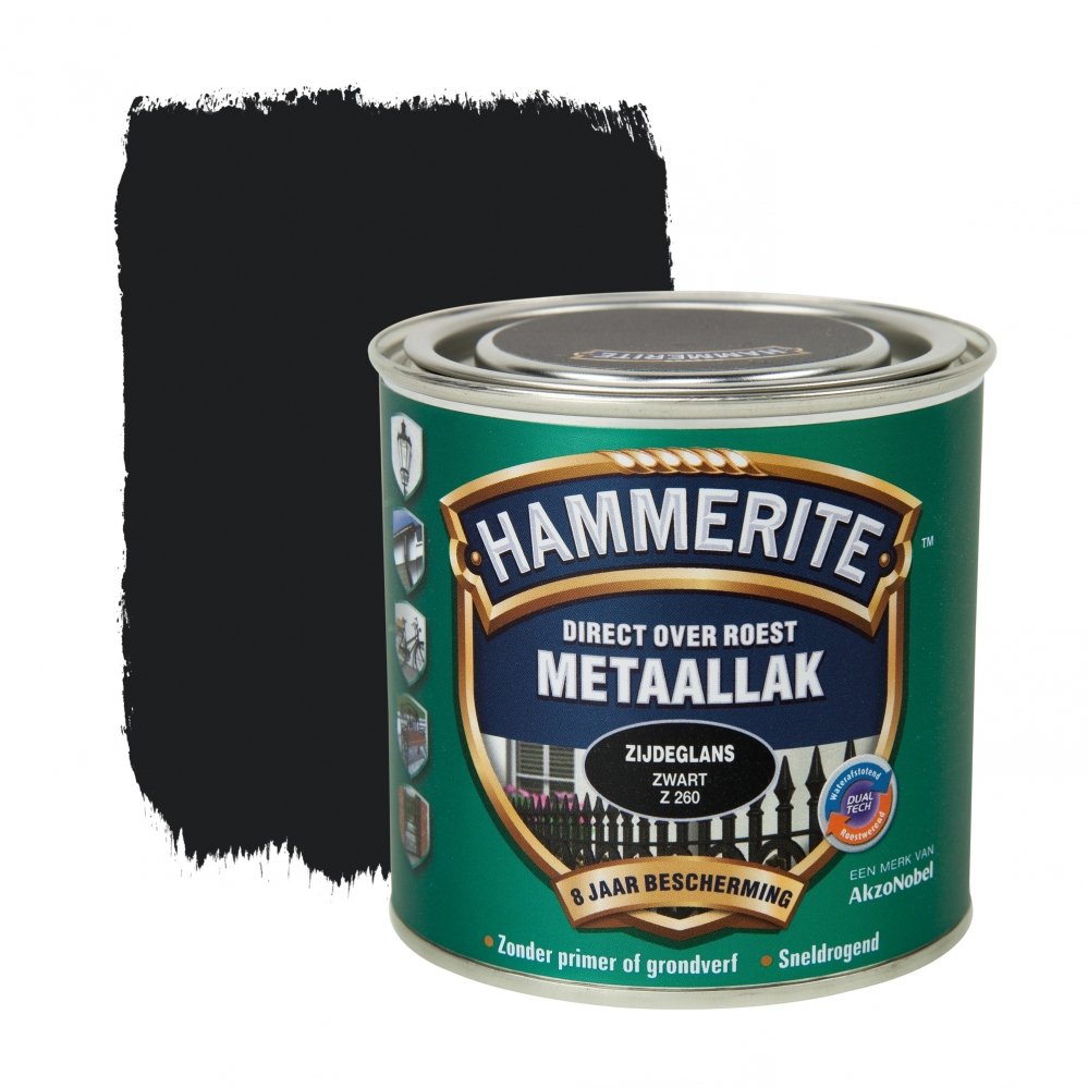 Hammerite - hammerite%20metaallak%20zijdeglans%20zwart