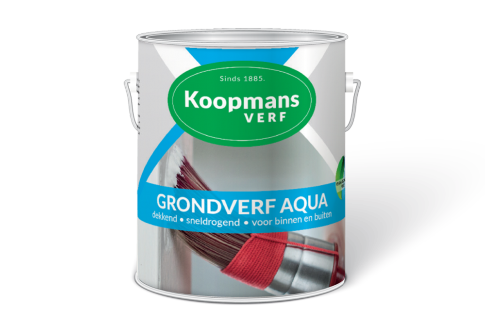 Grondverf  voor hout binnen (waterbasis) - Grondverf-Aqua-Koopmans-Verf-verfcompleet.nl