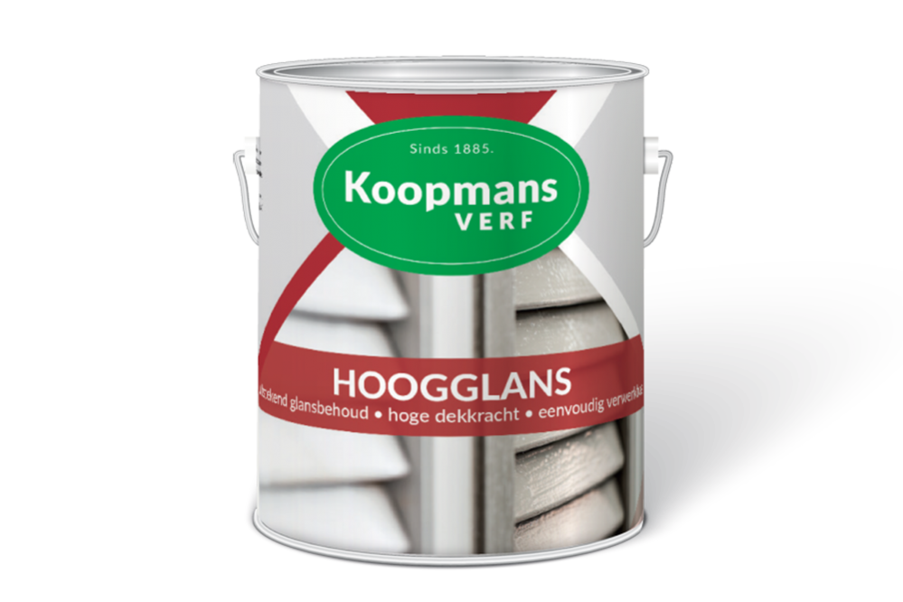 Hoogglans verf voor hout buiten (terpentinebasis) - Hoogglans-Koopmans-Verf-verfcompleet.nl