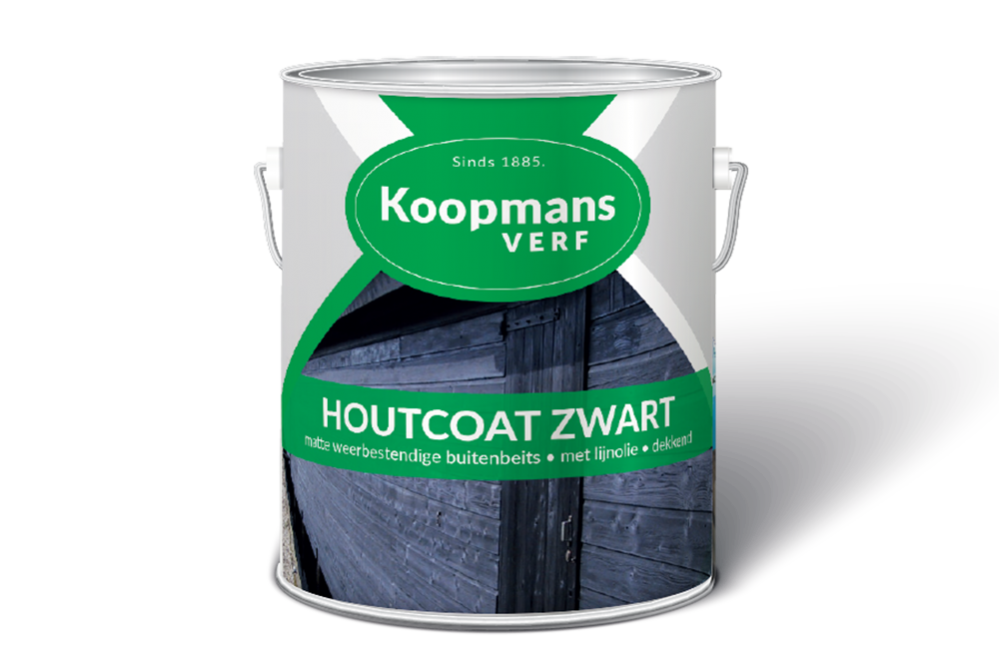 Koopmans Buitengevel & Tuin - Houtcoat-Zwart-Koopmans-Verf-verfcompleet.nl