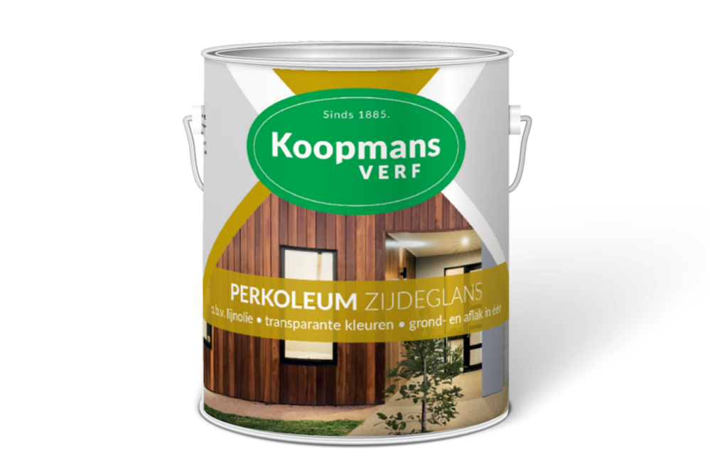 Koopmans Buitengevel & Tuin - Perkoleum-Zijdeglans-Transparant-Koopmans-Verf-verfcompleet.nl