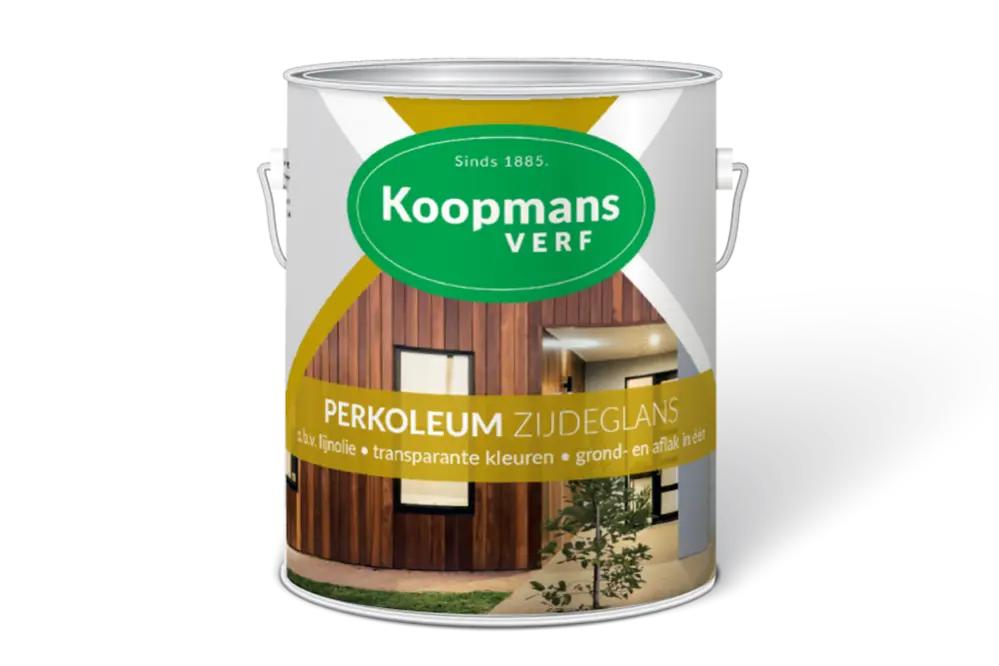 Koopmans Buitengevel & Tuin - Perkoleum-Zijdeglans-Transparant-Koopmans-Verf-verfcompleet.nl