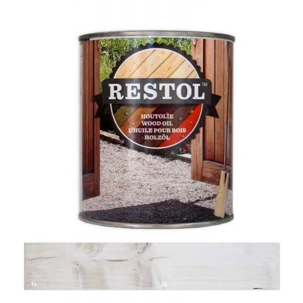 Restol Houtolie - restol-houtolie-dekkend-ijsland-wit-geimpregneerd-hout-verfcompleet