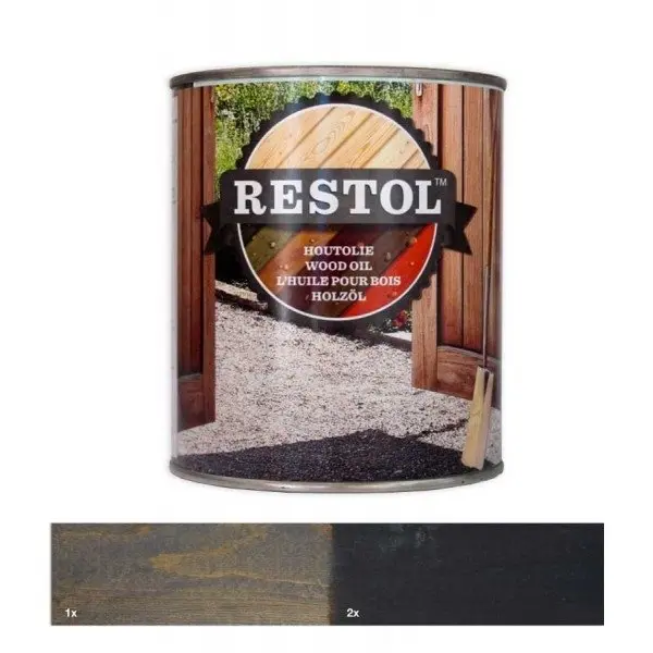 Restol Houtolie - restol-houtolie-transparant-antraciet-grijs-geimpregneerd-hout-verfcompleet-antraciet