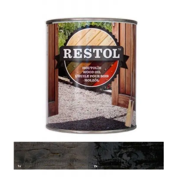 Houtolie - restol-houtolie-transparant-ebony-zwart-geimpregneerd-hout-verfcompleet