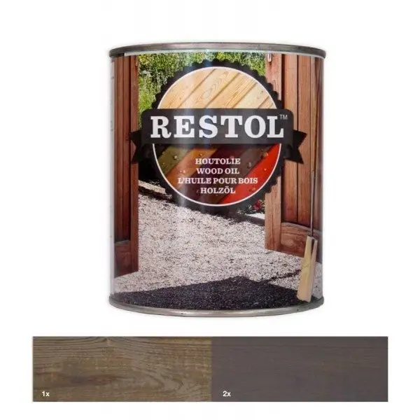 Restol Houtolie - restol-houtolie-transparant-grijs-geimpregneerd-hout-verfcompleet