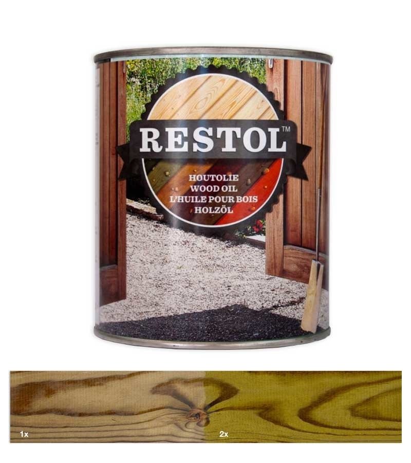 Restol Houtolie - restol-tuinhoutgroen-1ltr-verfcomplete.nl