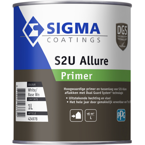 Grondverf  voor hout buiten (terpentinebasis) - Sigma-S2U-Allure-Primer