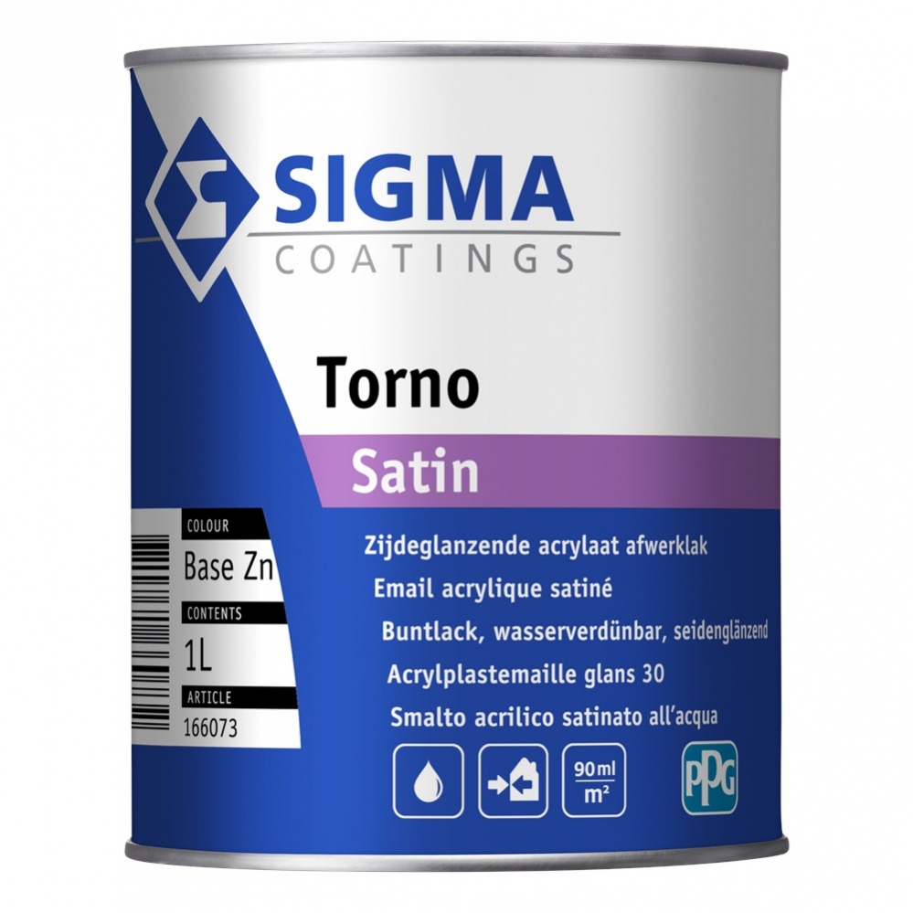 Zijdeglansverf voor hout binnen (waterbasis) - Sigma-Torno-Satin