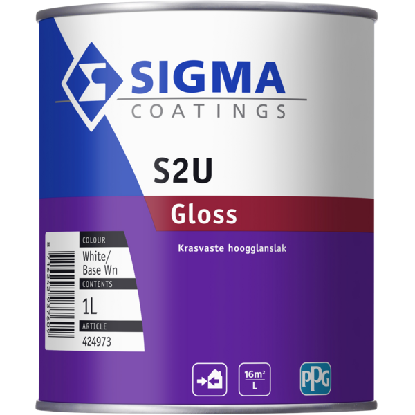 Hoogglans verf voor hout buiten (terpentinebasis) - sigma-S2u-gloss
