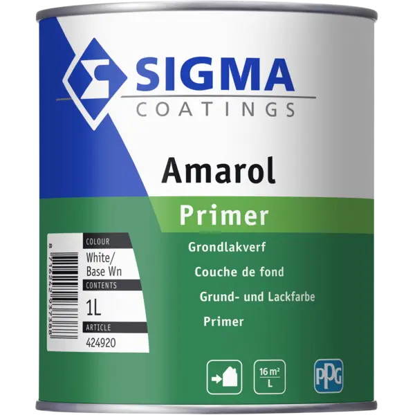 Grondverf voor hout buiten (terpentinebasis) - sigma-amarol-primer