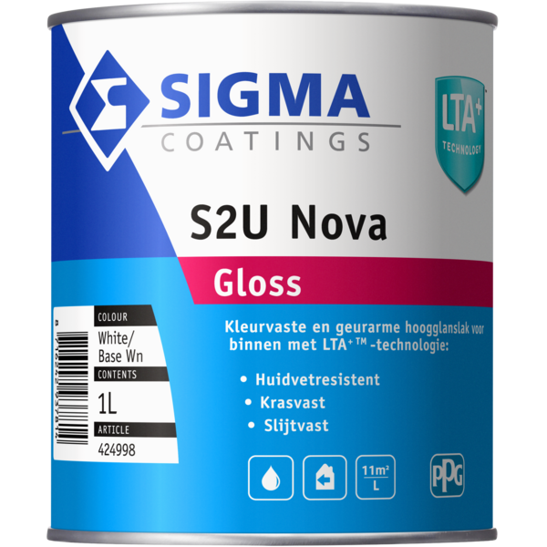 Hoogglansverf voor hout binnen (waterbasis) - sigma-nova-gloss
