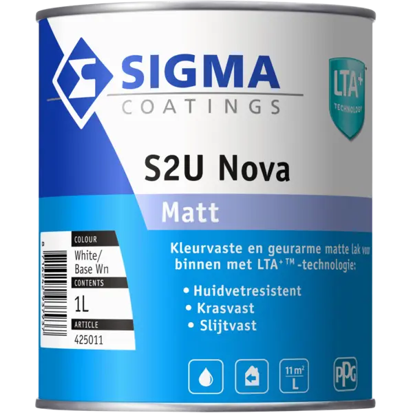 Matte verf voor hout binnen (waterbasis) - sigma-nova-matt
