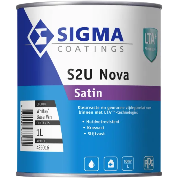 Zijdeglansverf voor hout binnen (waterbasis) - sigma-s2u-nova-satin