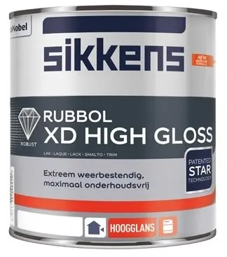 Hoogglans verf voor hout buiten (terpentinebasis) - Sikkens-Rubbol-XD-High-Gloss-verfcompleet.nl
