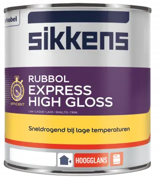 Hoogglans verf voor hout buiten (terpentinebasis) - sikkens-rubbol-express-high-gloss-verfcompleet.nl
