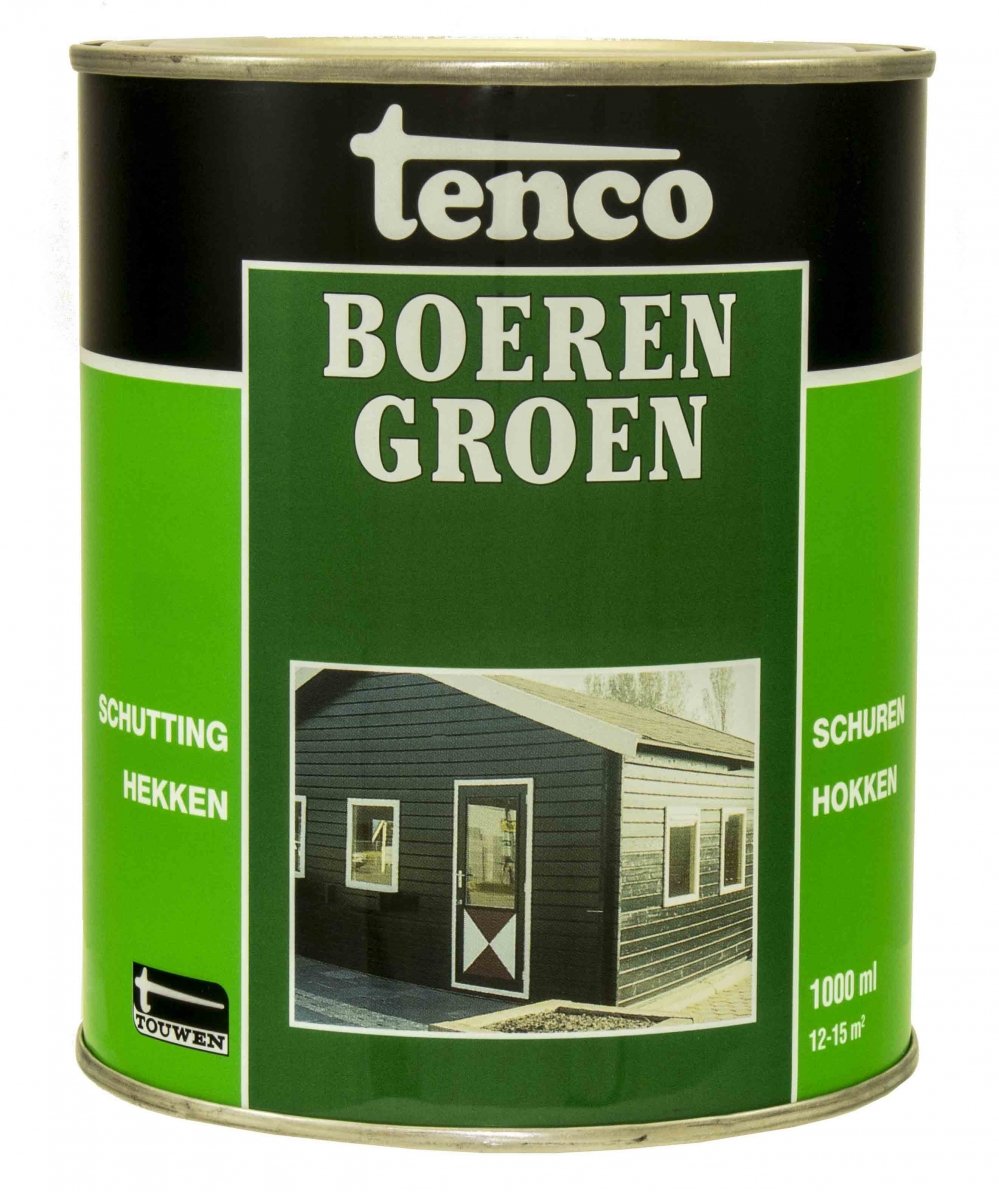 Tenco Buiten onderhoud - Tenco-boerengroen-1ltr-verfcompleet.nl
