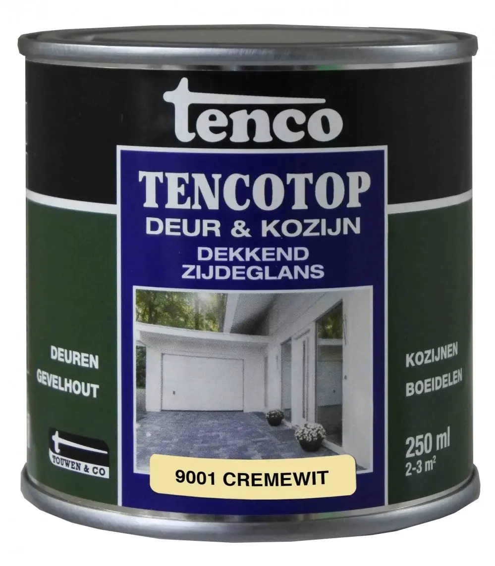 Tenco Buiten onderhoud - Tenco-tencotop-zijdeglans-0,25ltr-verfcompleet.nl
