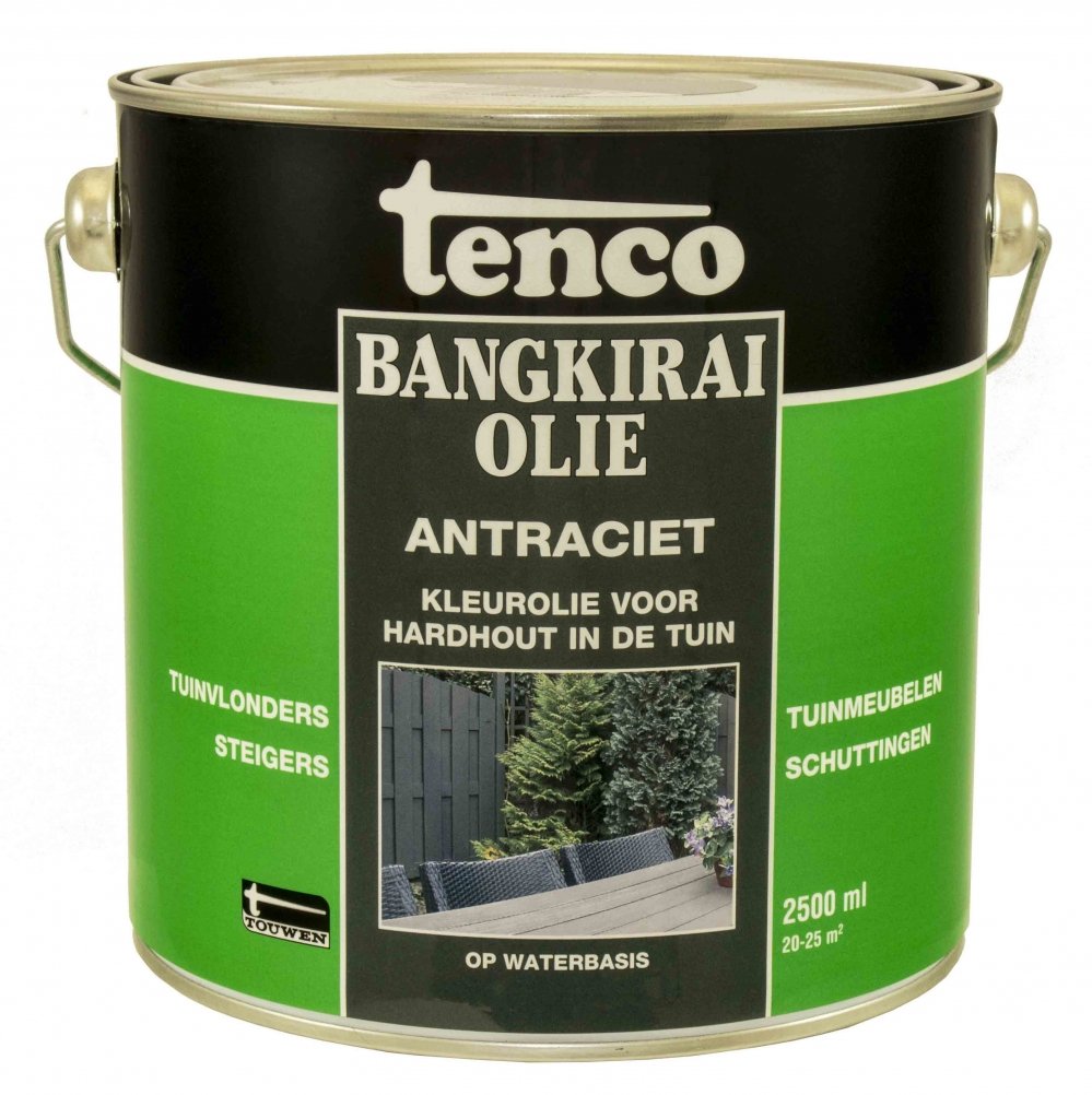 Tenco - tenco-bangkiraiolie-antraciet-2,5ltr-verfcompleet.nl