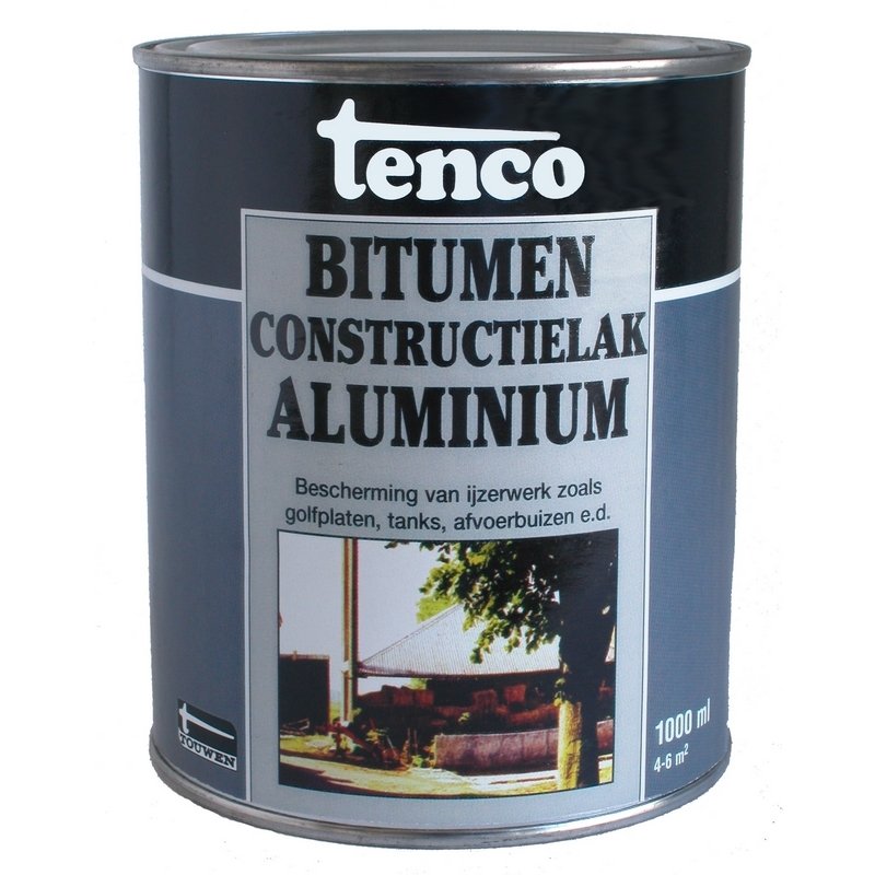 Tenco - tenco-bitumenlak-constructielak-aluminium-1ltr-verfcompleet.nl