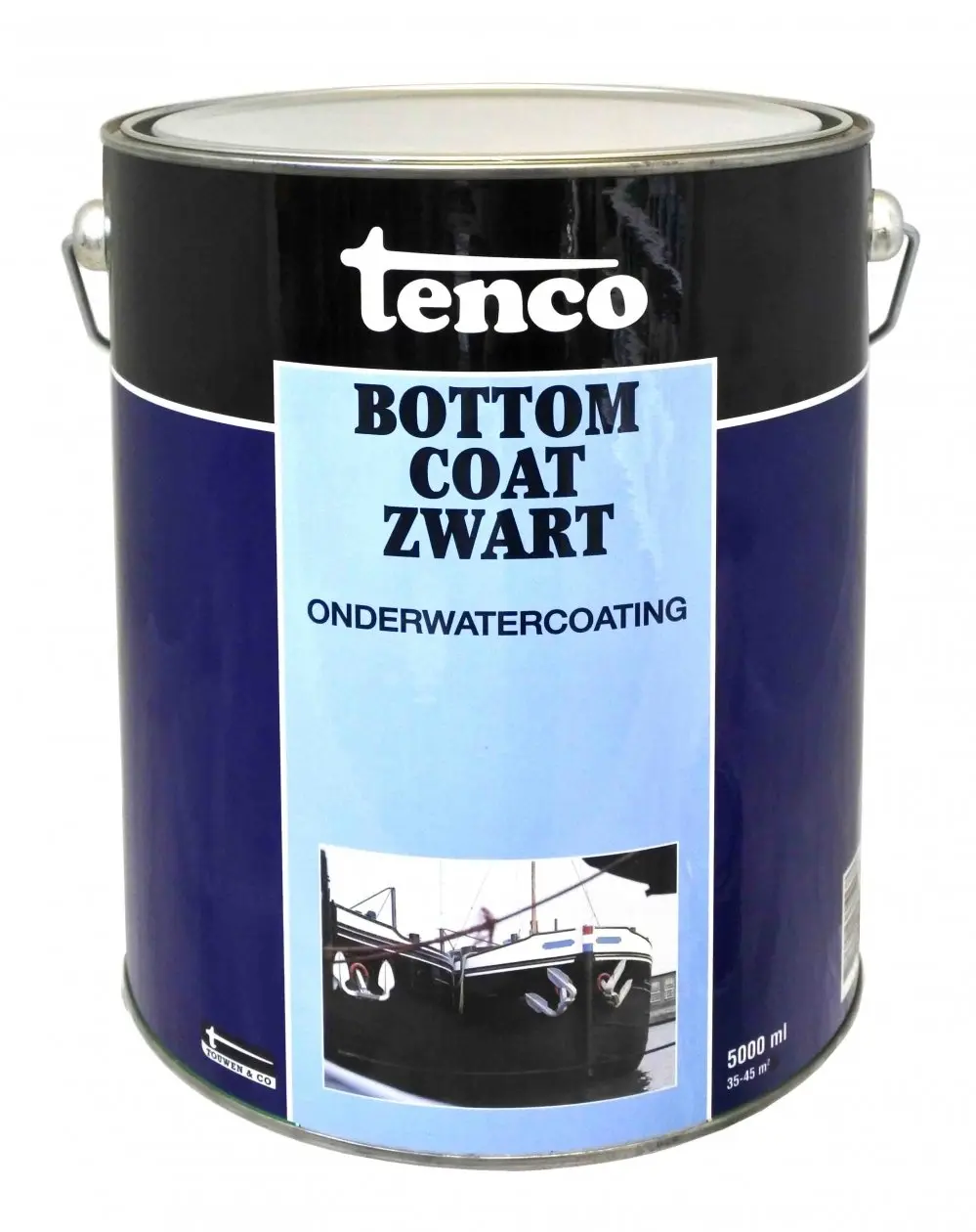 Tenco Boot onderhoud - tenco-bottomcoat-zwart-5ltr-verfcompleet.nl