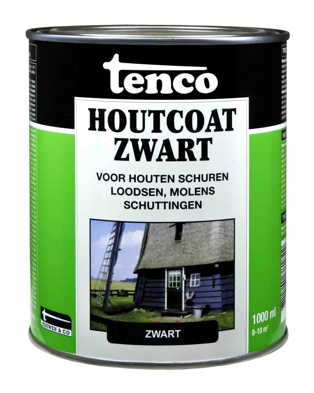 Tenco Tuinonderhoud - tenco-houtcoat-zwart-1ltr-verfcompleet.nl