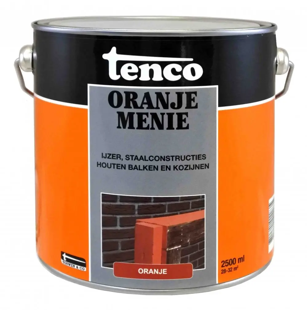 Tenco - tenco-oranje-menie-2,5ltr-verfcompleet.nl
