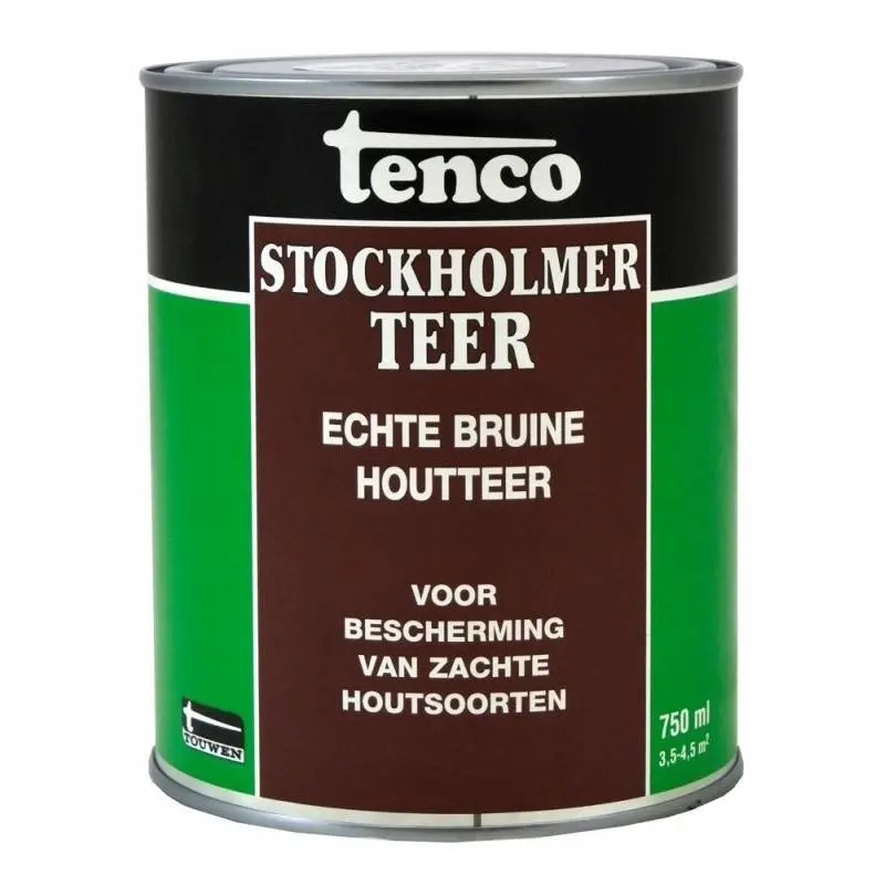 Houtolie - tenco-stockholmer-teer-0,75ltr-verfcompleet.nl