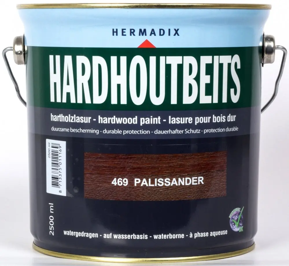 Hermadix - Hermadix-hardhoutbeits-469-palissander-2,5l-verfcompleet