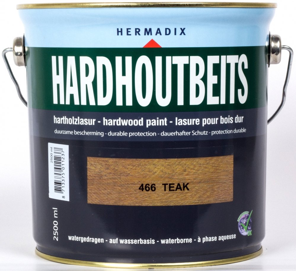 Hermadix - hermadix-hardhoutbeits-466-teak-2,5l-verfcompleet
