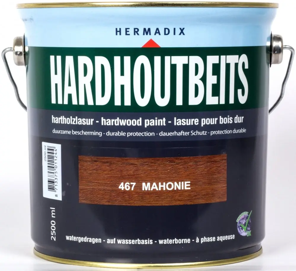 Hermadix - hermadix-hardhoutbeits-467-mahonie-2,5l-verfcompleet